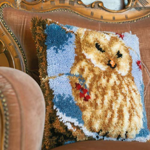 Latch hook cushion kit Owl PN-0157914