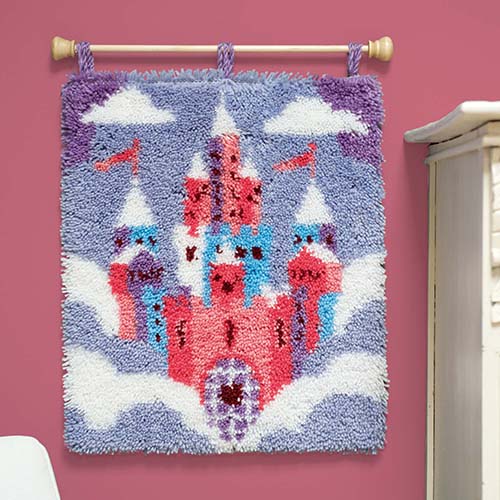 Latch hook rug kit Fairytale castle PN-0157784